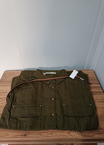 xl Beden haki Renk LCW bayan gömlek tunik