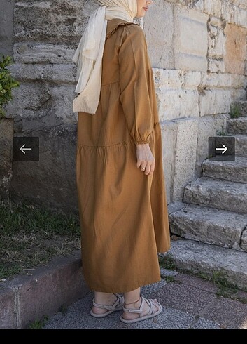 42 Beden Taba renk elbise
