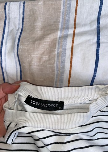 Avokadolu cizgili sweatshirt - Görsel 2