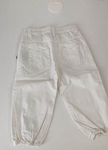 6-9 Ay Beden Beyaz pantolon 