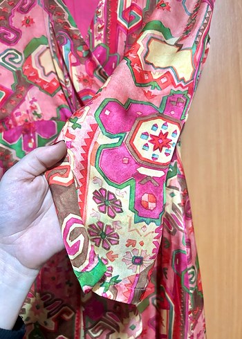 adL Bohem Mini Elbise - Görsel 8