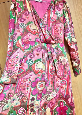 adL Bohem Mini Elbise - Görsel 2