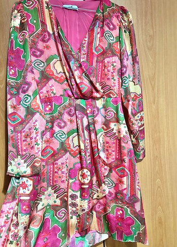 adL Bohem Mini Elbise - Görsel 4