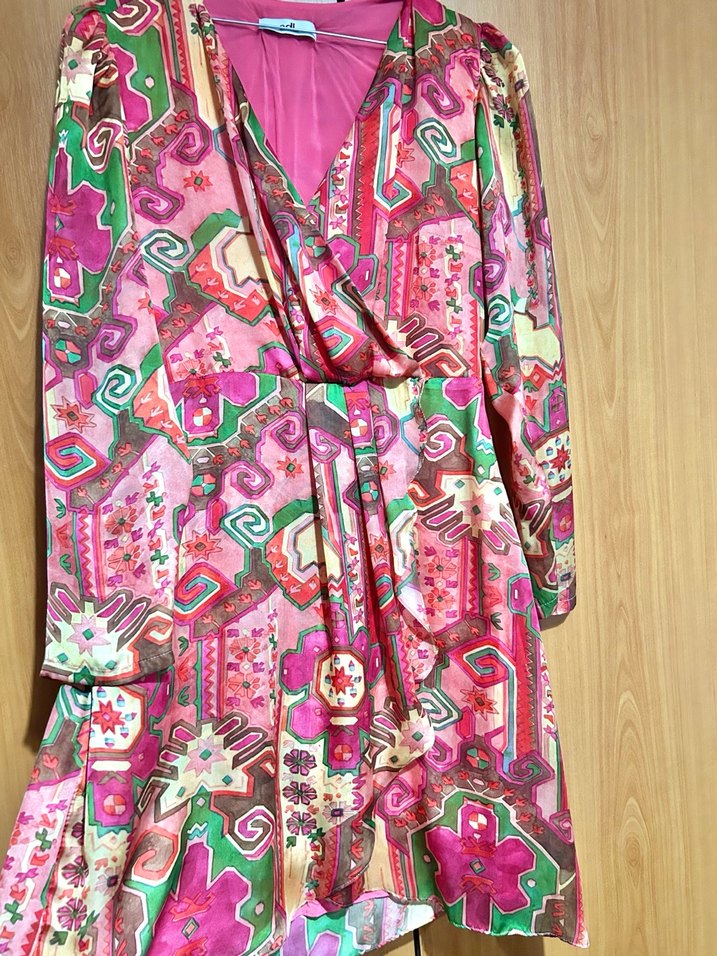 adL Bohem Mini Elbise - Görsel 4