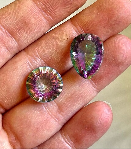 MİSTİK TOPAZ TAŞI İKİLİ