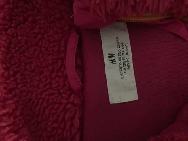H&M HM peluş mont( kız çocuk)