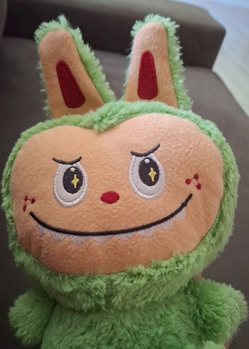 Beden Renkli Yeşil Peluş Labubu