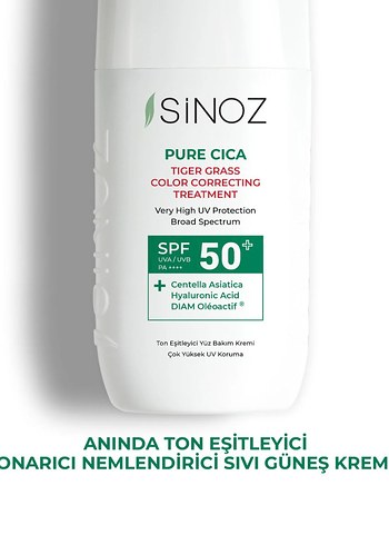 Sinoz Pure Cica Renk Düzeltici Güneş Kremi SPF 50 - Görsel 3