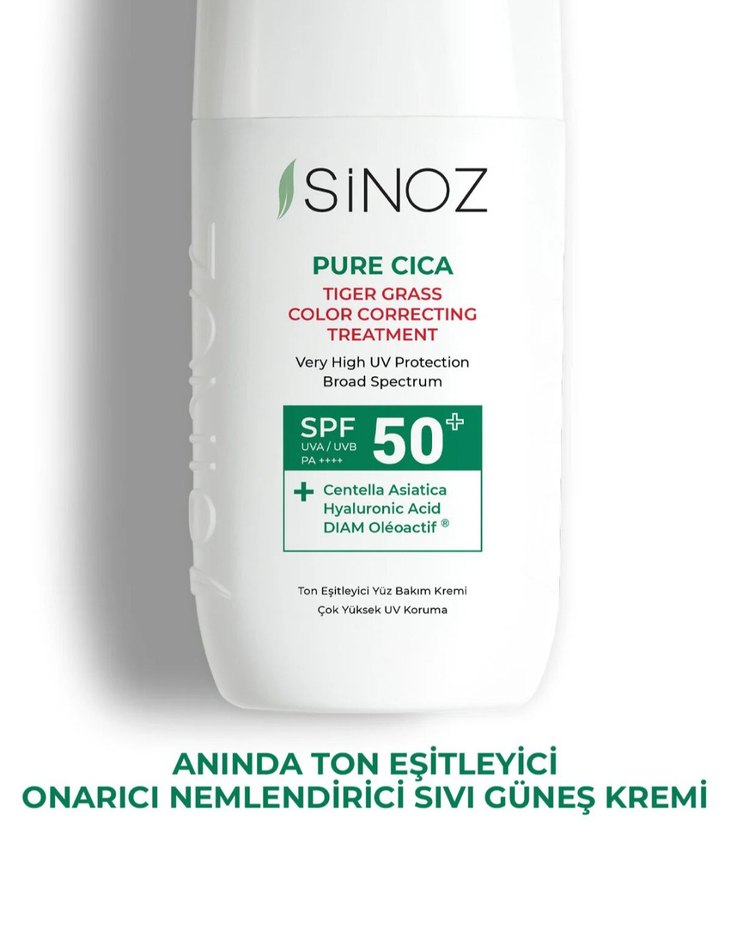 Sinoz Pure Cica Renk Düzeltici Güneş Kremi SPF 50 - Görsel 3
