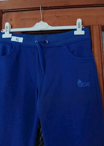 Diğer Kadın Mavi Bol Kesim Denim Eşofman Altı