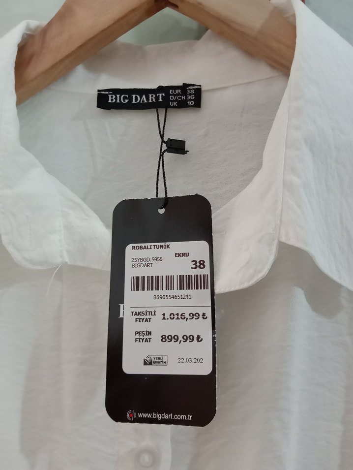 Kemerli Keten Gömlek - Görsel 4