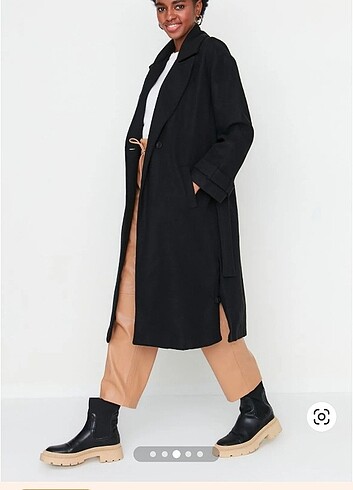 Trendyol Kaşe Kaban - Görsel 2