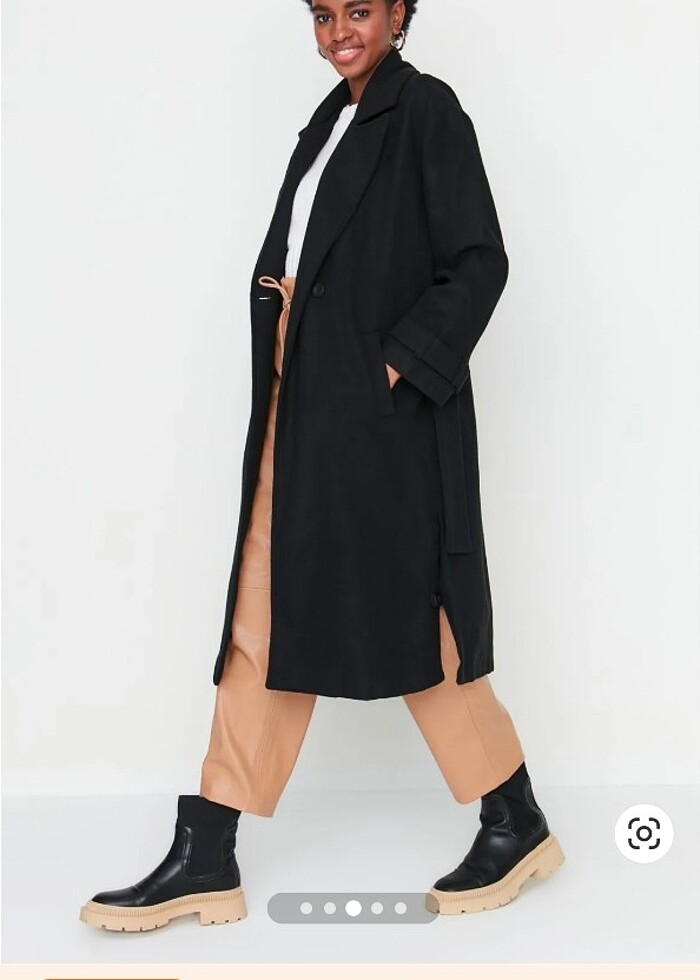 Trendyol Kaşe Kaban - Görsel 2