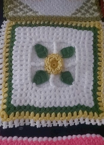 Renkli El Örgüsü Banyo lifleri - Görsel 3