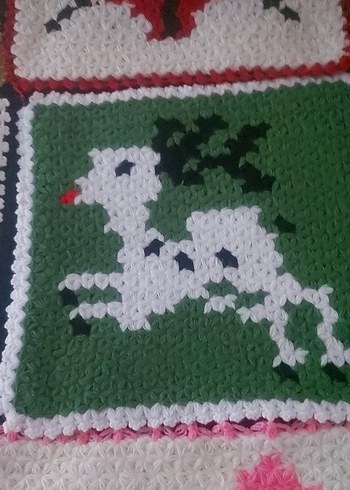 Renkli El Örgüsü Banyo lifleri - Görsel 4