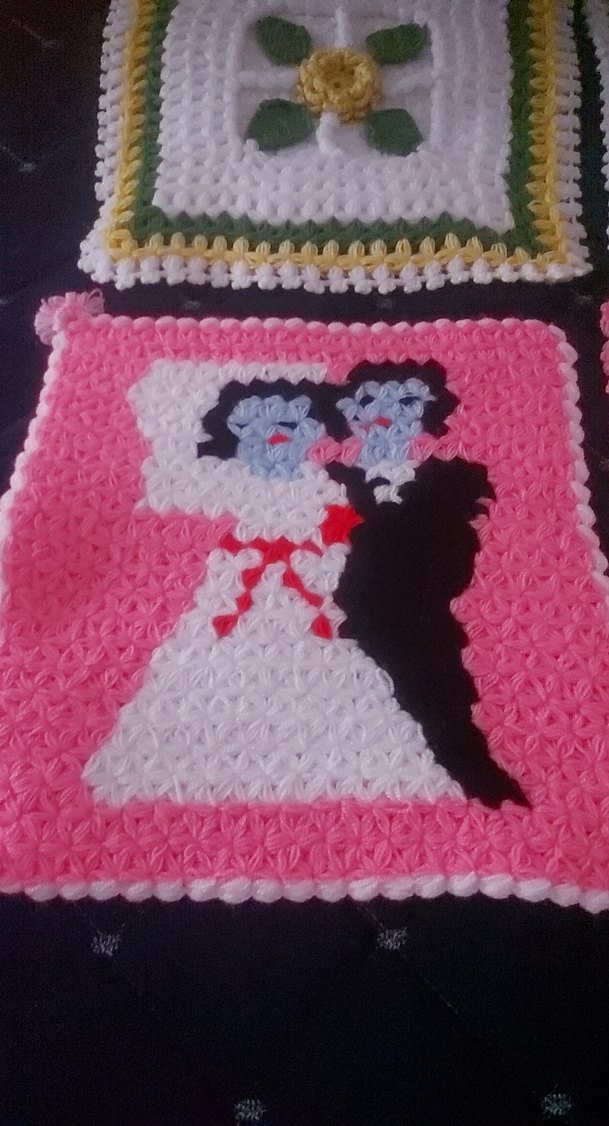 Renkli El Örgüsü Banyo lifleri - Görsel 2