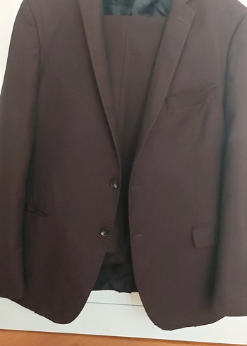 bordo Modern Klasik Erkek Takım Elbise - Görsel 2