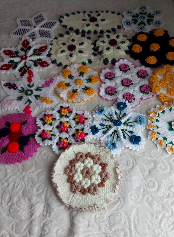 Renkli Çiçek Desenli Banyo lifleri - Görsel 3