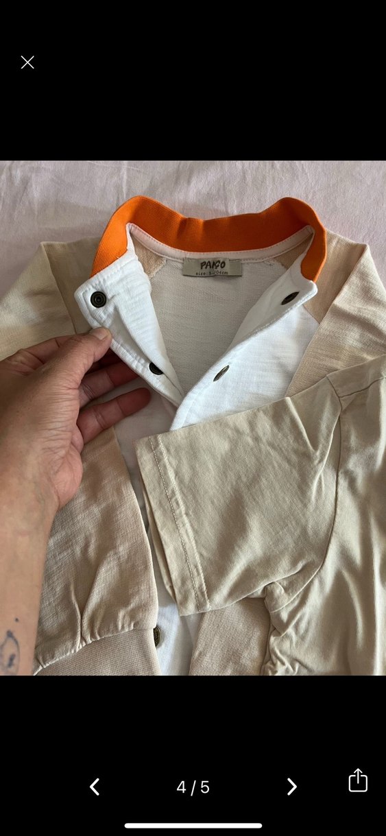 Erkek Bebek Kot Pantolon ve Kısa Kollu Tişört panço - Görsel 3