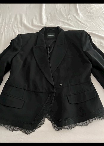 Kısa Siyah Kadın Takım Elbise gece elbisesi - Görsel 4