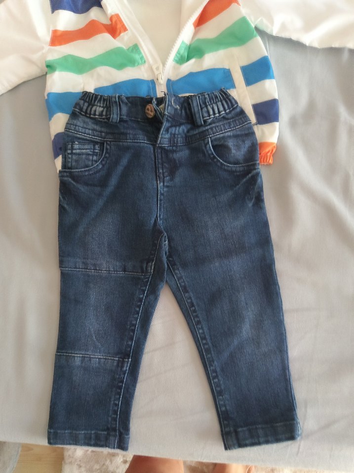 Çok Renkli Bebek Sokak Stili Kombin panço yeni - Görsel 2