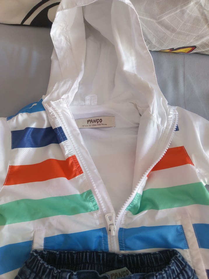 Çok Renkli Bebek Sokak Stili Kombin panço yeni - Görsel 3