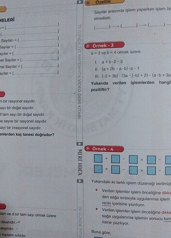 Beden Renk Mert Hoca 70 günde Tyt Matematik Kamp Kitabı Video Ders Defteri