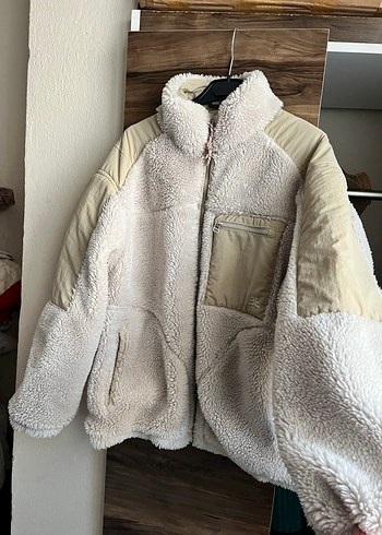 Kadın Beyaz Kürklü Midi Mont - Görsel 3