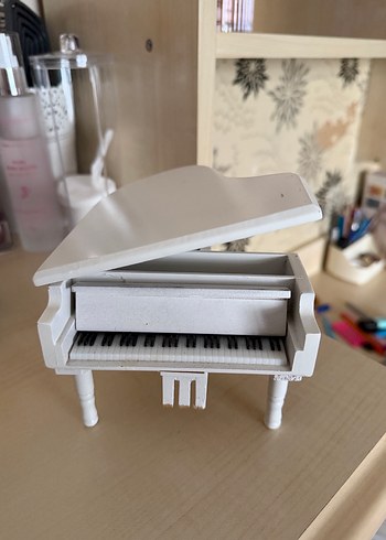 Beyaz Mini Müzik Oyuncağı Piyano - Görsel 3