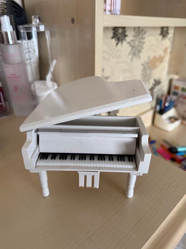 Beyaz Mini Müzik Oyuncağı Piyano - Görsel 3