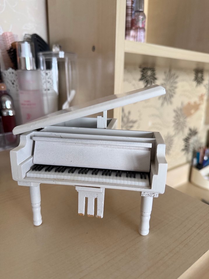 Beyaz Mini Müzik Oyuncağı Piyano - Görsel 2