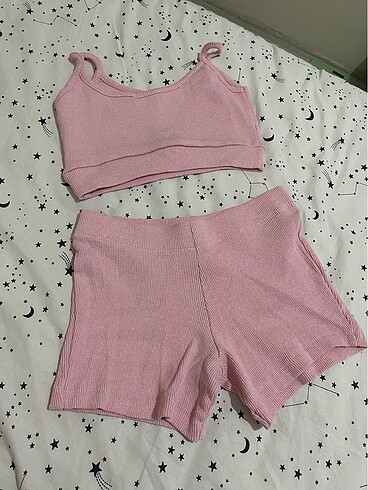 Pembe çok tatlı Pijama takımı