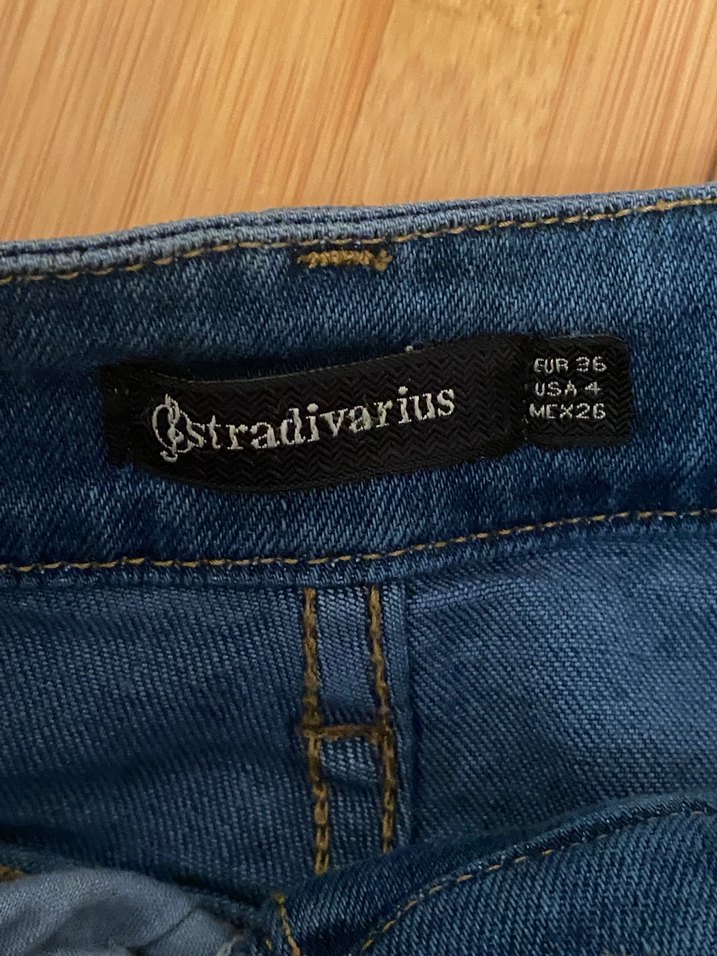 Düğmeli Koyu Mavi Hamile Midi Kot Etek - Görsel 2