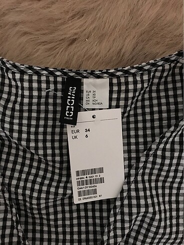 34 Beden H&M elbise etiketli