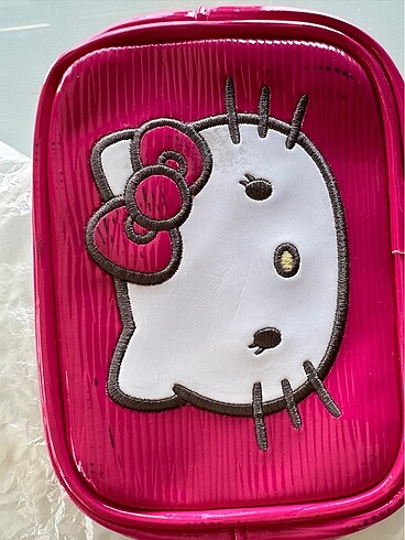 Beden pembe Renk Orjinal Hello Kitty marka cüzdan/bozuk para çantası