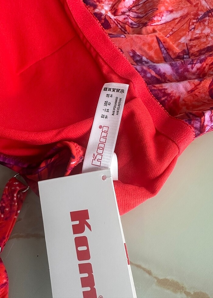 Orjinal Kom Marka 50 beden tankini Takım - Görsel 5