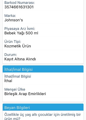 Johnson's Bebek Yağı 500ml - Boya İçermez - Görsel 3