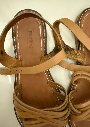 Hakiki Deri Sandalet, Deripabuç - Görsel 4