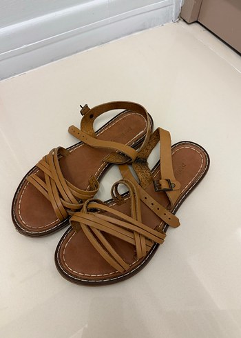 Hakiki Deri Sandalet, Deripabuç - Görsel 2