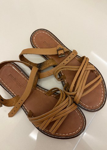 Hakiki Deri Sandalet, Deripabuç - Görsel 3