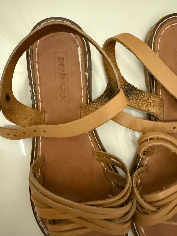 Hakiki Deri Sandalet, Deripabuç - Görsel 4