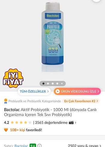 Bactolac Probiyotik Canlı Sıvı - Görsel 7