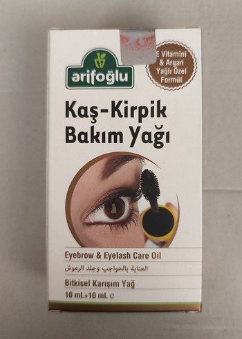 Arifoğlu Kaş-Kirpik Bakım Yağı 10 ml + 10 ml