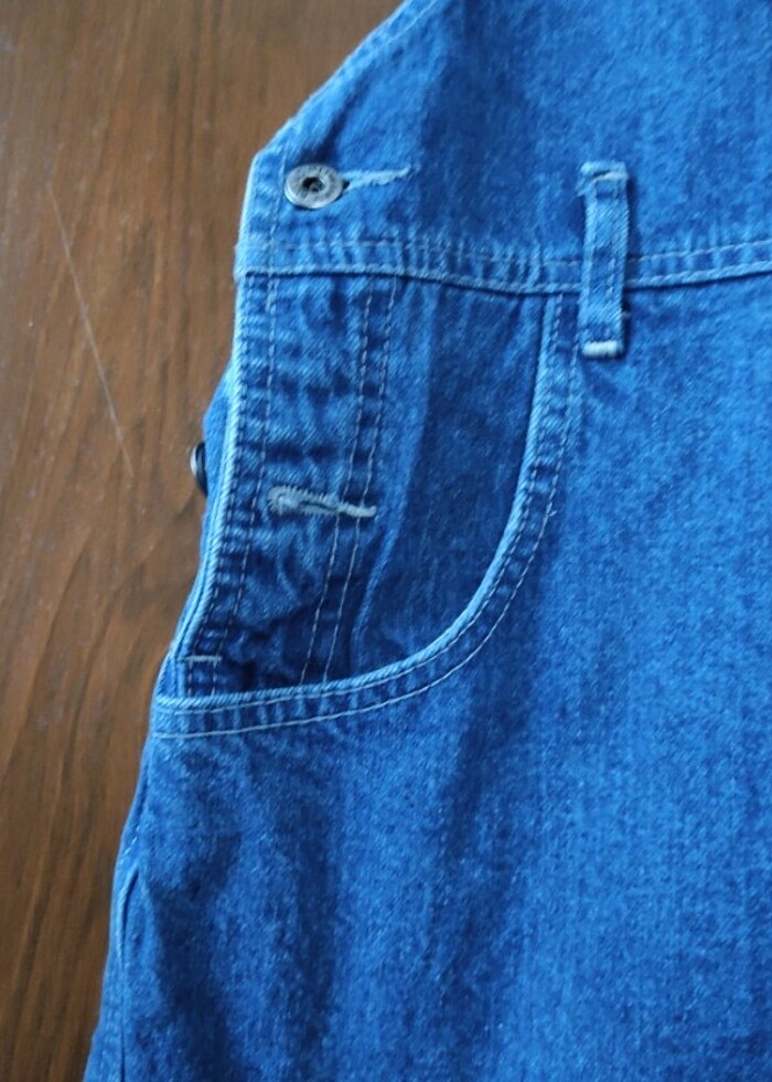 Kadın Jean Salopet Tulum - Görsel 2