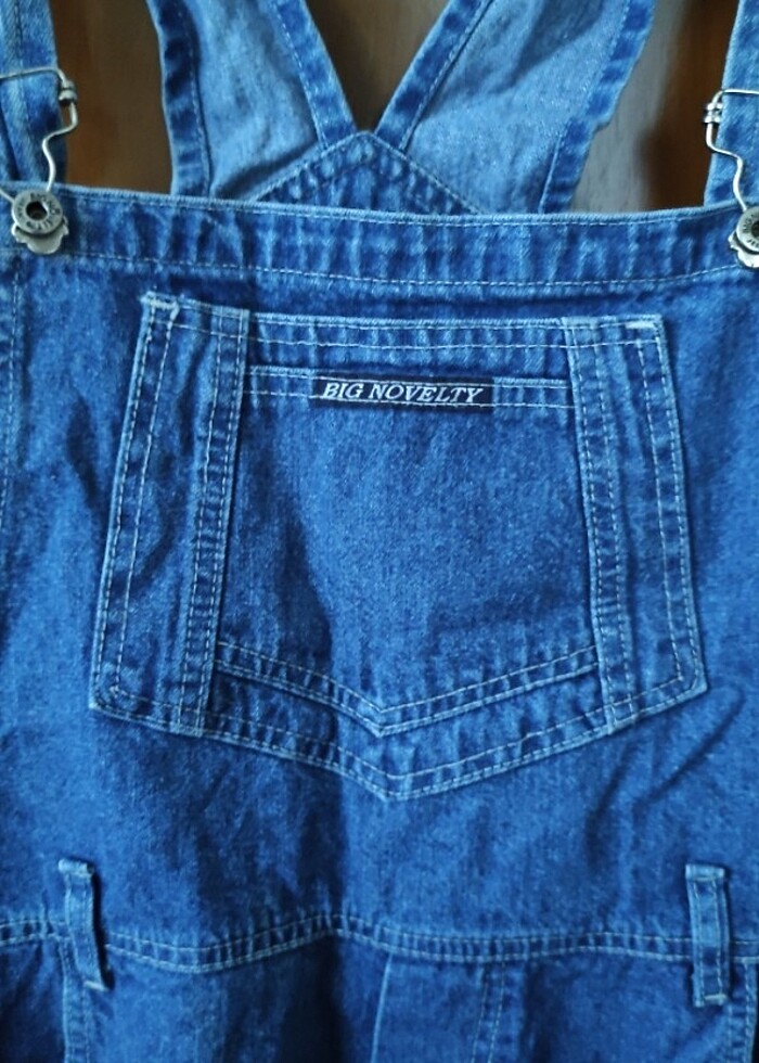 Kadın Jean Salopet Tulum - Görsel 5