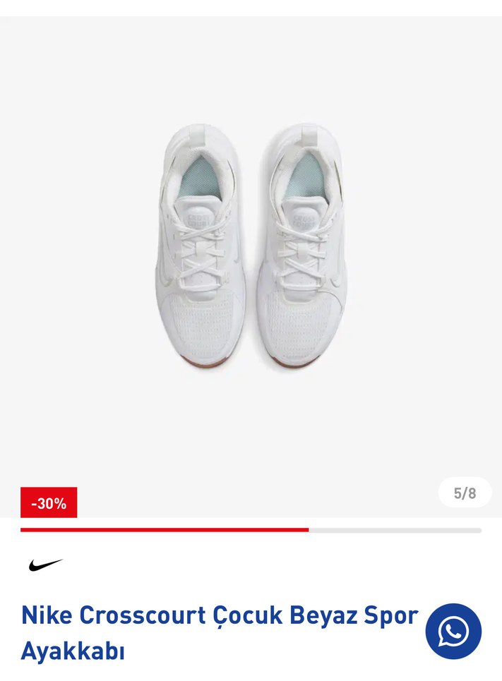 Nike Crosscourt Beyaz Spor Kadın Ayakkabı - Görsel 3