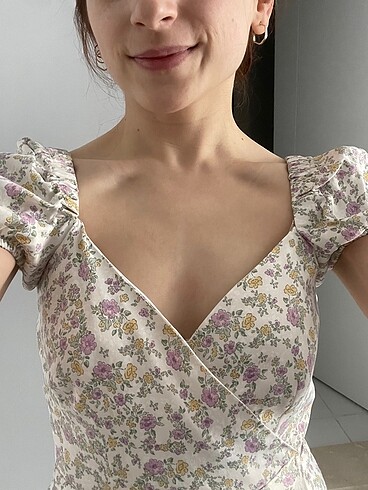 xs Beden Zara saten elbise
