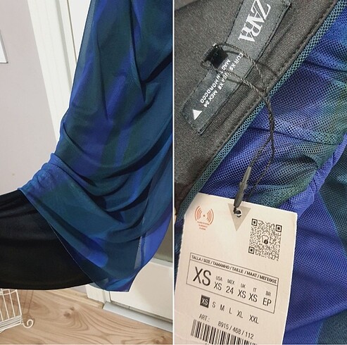 xs Beden Zara tül elbise