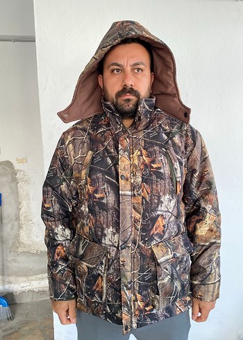 l/xl Beden kahverengi Renk Kahverengi Kamuflaj Erkek Mont