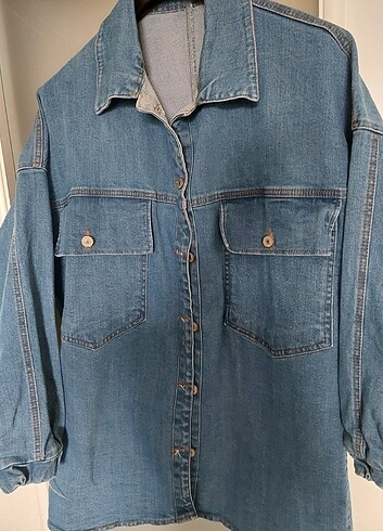 Diğer Kadın oversize kot ceket